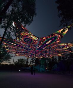 Fungal Rift - FR-PT02 and FR-PT03 - 12 UV-Petals Psychedelic Canopy - 3D-Preview