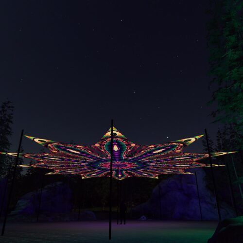 Fungal Rift - FR-PT03 - 12 UV-Petals Psychedelic Canopy - 3D-Preview