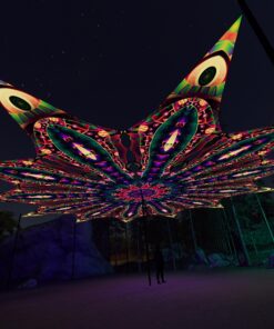 Fungal Rift - FR-PT03 - 12 UV-Petals Psychedelic Canopy - 3D-Preview