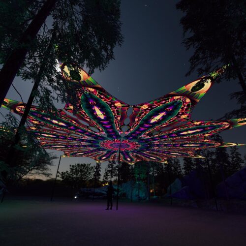 Fungal Rift - FR-PT03 - 12 UV-Petals Psychedelic Canopy - 3D-Preview