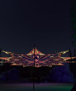 Fungal Rift - FR-PT03 and FR-PT01 - 12 UV-Petals Psychedelic Canopy - 3D-Preview