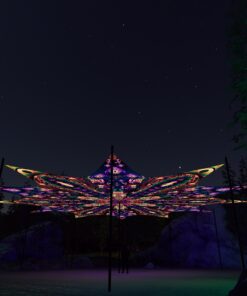 Fungal Rift - FR-PT03 and FR-PT04 - 12 UV-Petals Psychedelic Canopy - 3D-Preview