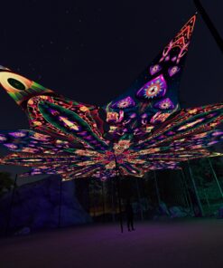 Fungal Rift - FR-PT03 and FR-PT04 - 12 UV-Petals Psychedelic Canopy - 3D-Preview