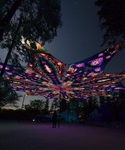 Fungal Rift - FR-PT03 and FR-PT04 - 12 UV-Petals Psychedelic Canopy - 3D-Preview