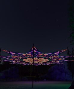 Fungal Rift - FR-PT04 and FR-PT02 - 12 UV-Petals Psychedelic Canopy - 3D-Preview