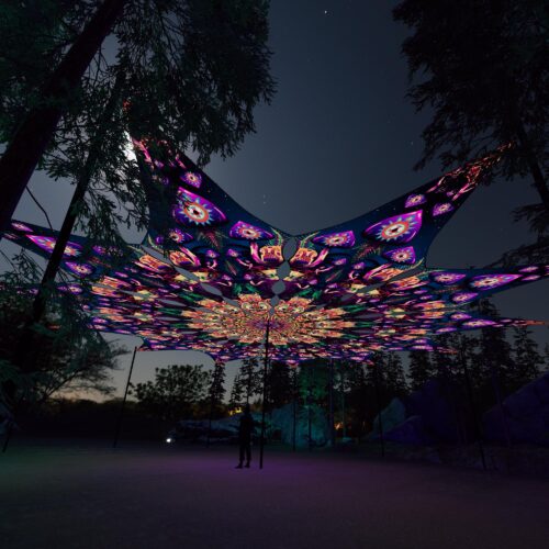 Fungal Rift - FR-PT04 - 12 UV-Petals Psychedelic Canopy - 3D-Preview