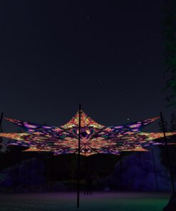 Fungal Rift - FR-PT04 and FR-PT01 - 12 UV-Petals Psychedelic Canopy - 3D-Preview