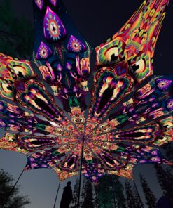 Fungal Rift - FR-PT04 and FR-PT01 - 12 UV-Petals Psychedelic Canopy - 3D-Preview