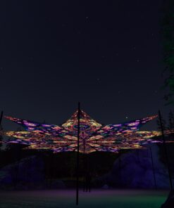 Fungal Rift - FR-PT04 and FR-PT02 - 12 UV-Petals Psychedelic Canopy - 3D-Preview