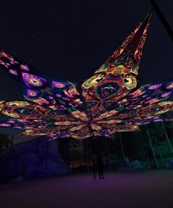 Fungal Rift - FR-PT04 and FR-PT02 - 12 UV-Petals Psychedelic Canopy - 3D-Preview