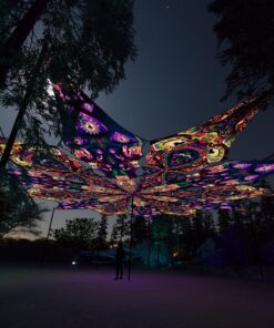 Fungal Rift - FR-PT04 and FR-PT02 - 12 UV-Petals Psychedelic Canopy - 3D-Preview