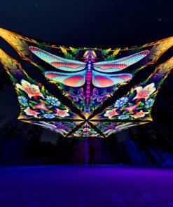 Wings of Harmony Drop - 6 Triangles Set - Dragonfly and Lilies - 3D Render Preview