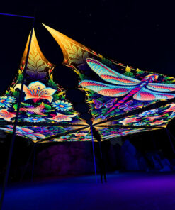 Wings of Harmony Drop - 6 Triangles Set - Dragonfly and Lilies - 3D Render Preview