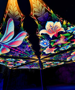 Wings of Harmony Drop - 6 Triangles Set - Dragonfly and Lilies - 3D Render Preview