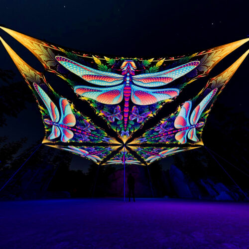 Wings of Harmony Drop - 6 Triangles Set - Dragonfly - 3D Render Preview