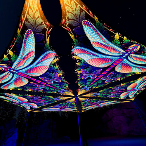 Wings of Harmony Drop - 6 Triangles Set - Dragonfly - 3D Render Preview