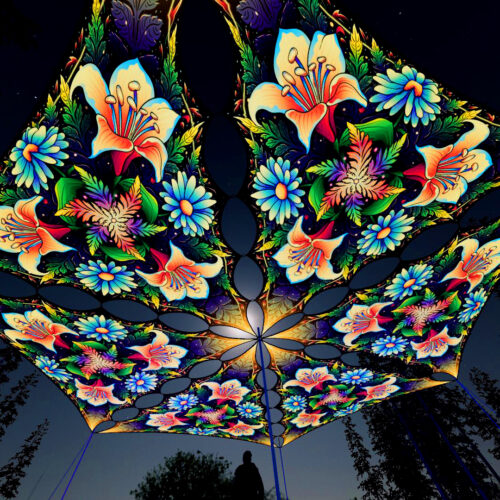 Wings of Harmony Drop - 6 Triangles Set - Lilies - 3D Render Preview