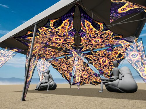 Abracadabra - AB-TR01 - Music Festival Camp Set - Advanced - 3D render - Daylight