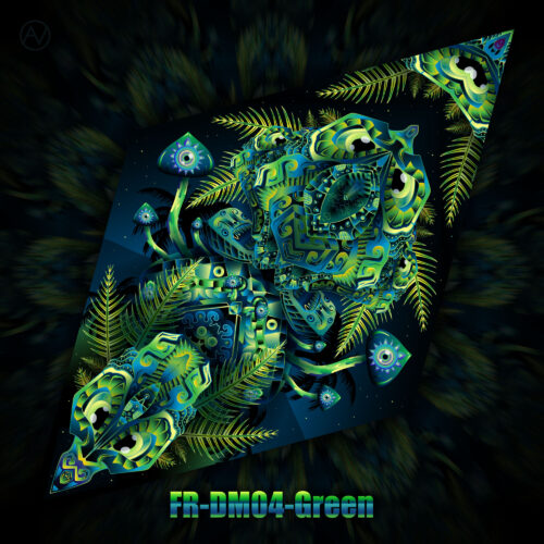 FR-DM04-Green - UV-Reactive Fluorescent Diamond - Design Preview