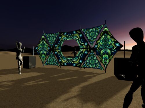 Fungal Rift - Donut DJ-Stage - V5 - 3D-Preview