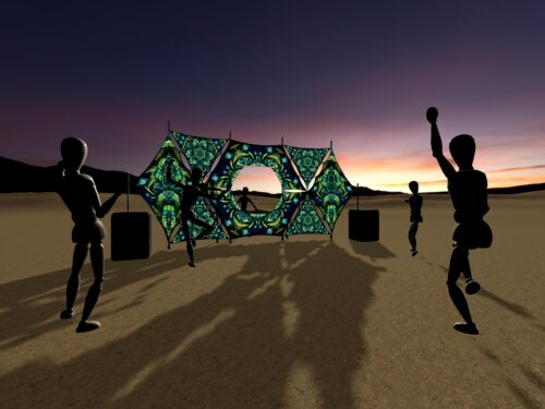 Fungal Rift - Donut DJ-Stage - V5 - 3D-Preview
