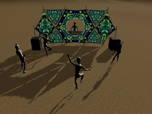 Fungal Rift - Donut DJ-Stage - V5 - 3D-Preview