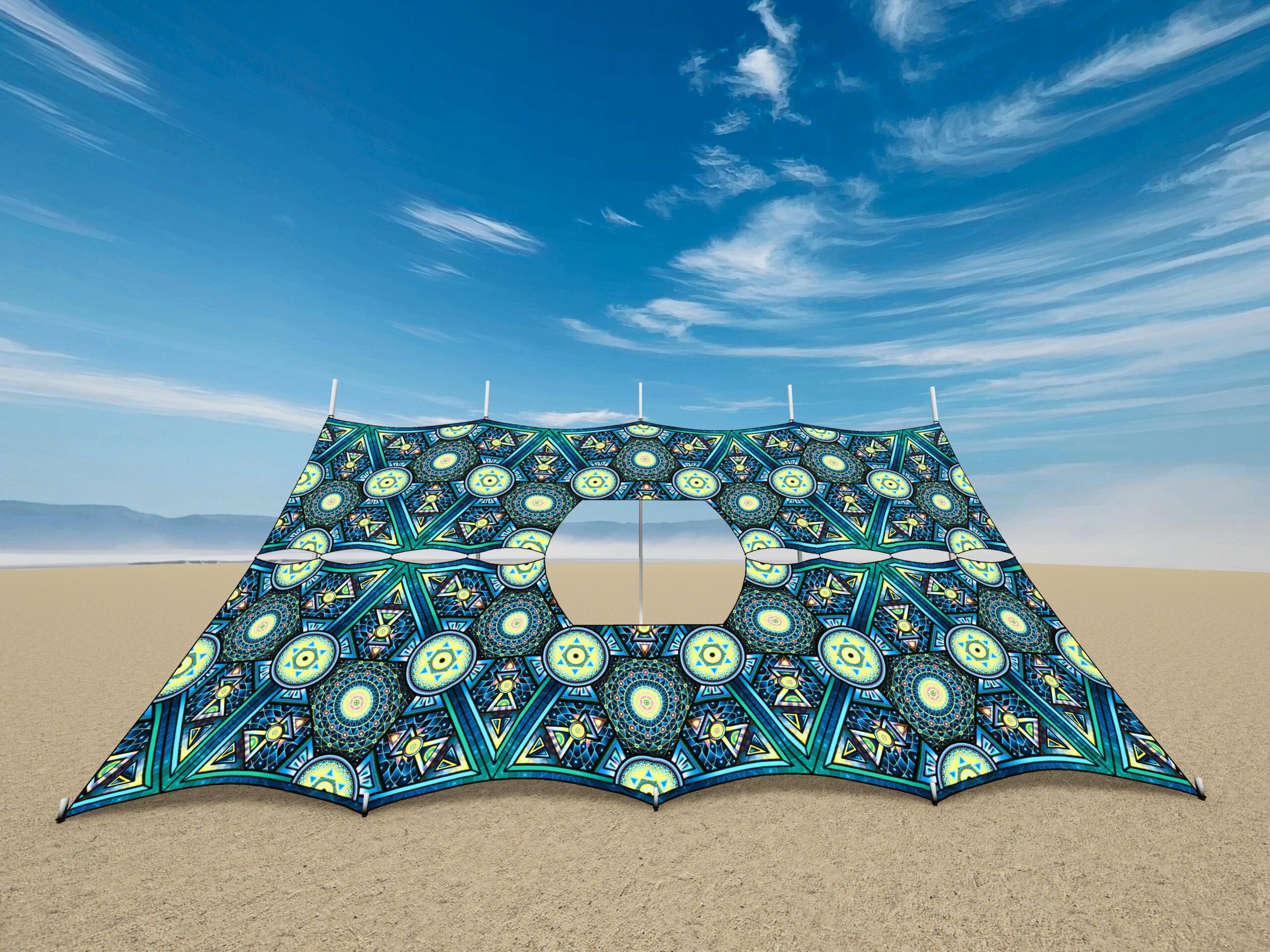 Midnight-Ripple DJ-Booth 3D-Render Daylight