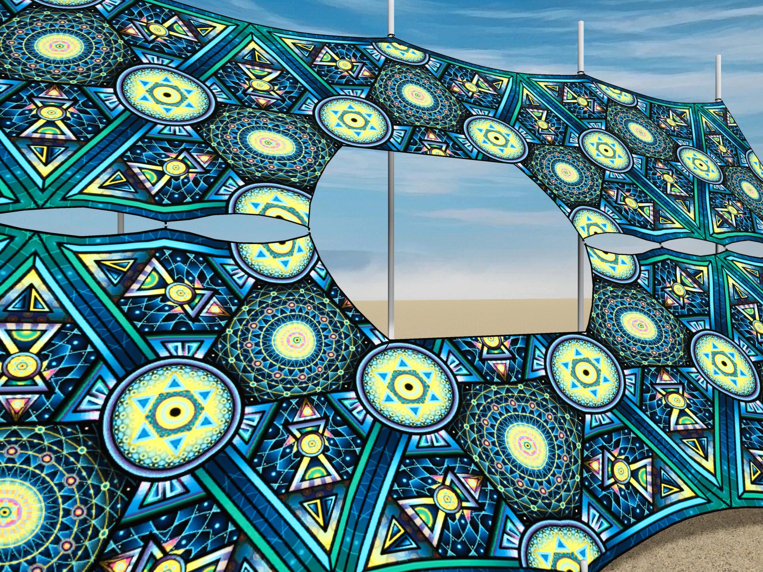 Midnight-Ripple DJ-Booth 3D-Render Daylight